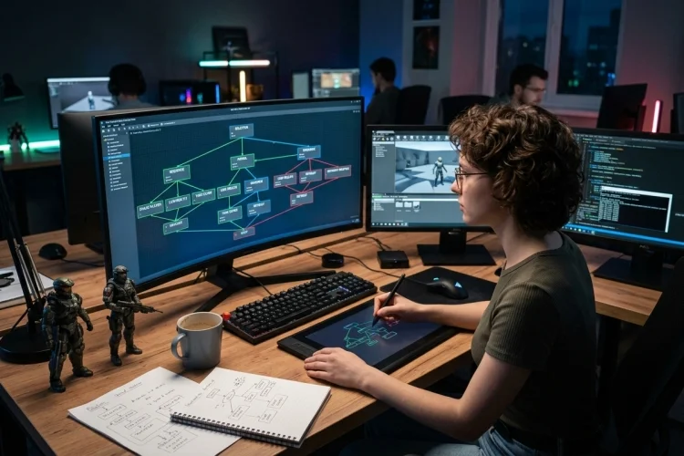 Cara Mendesain Behavior Tree agar NPC Kompleks Tetap Mudah Diatur